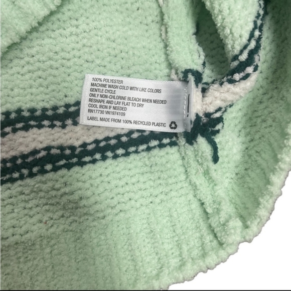 Wild Fable chenille mockneck crop striped sweater - Picture 6 of 8